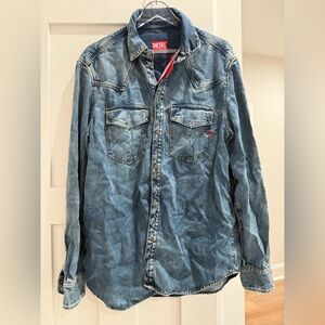 Diesel denim men’s shirt large new with tags